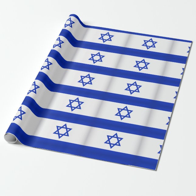 De Presente Estrela do papel embrulhado David Hanukkah (Desenrolado)