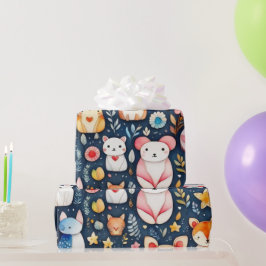 De Presente Flores e flores, animais Enroscados Papel