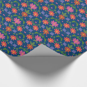 De Presente Flores Rangoli, Bolinhas em Papel Azul