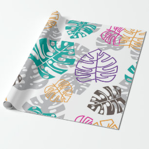De Presente folhas decorativas papel embrulho