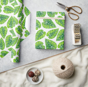 De Presente Folhas tropicais que embrulham papel
