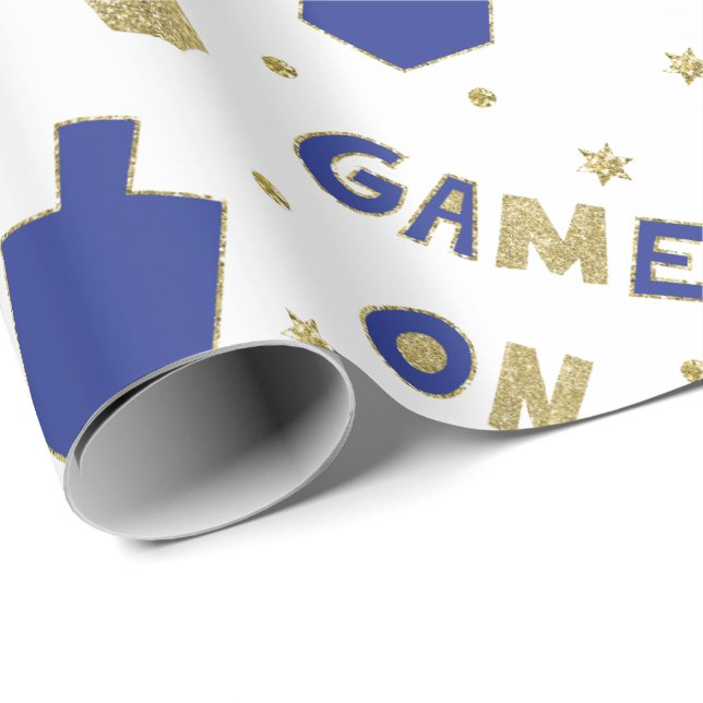 De Presente Hanukkah Lançando Papel Chanukah JOGANDO (Ponta do rolo)