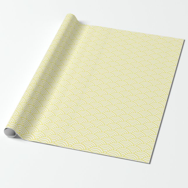 De Presente Ondas Japonesas, Amarelo no Papel Branco (Desenrolado)