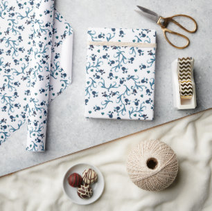 De Presente Papel aguarela Boho azul turquesa