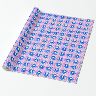 De Presente papel azul das flores
