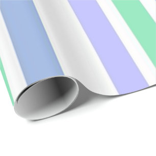 De Presente Papel Brilhante Papel Brilhante - Tiras Verde Roxa