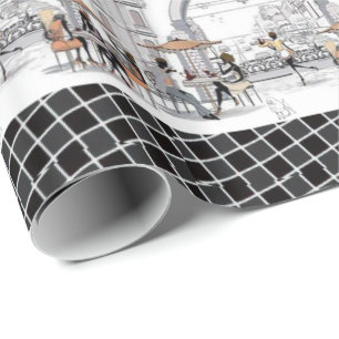 De Presente Papel Brilhante Paris França