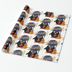 De Presente Papel Brilhante, violão Rock n Roll Penguin