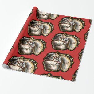 De Presente Papel Chesty do buldogue marinho