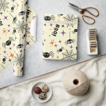 Papel contínuo: Aranhas, Cobweb e Boo!