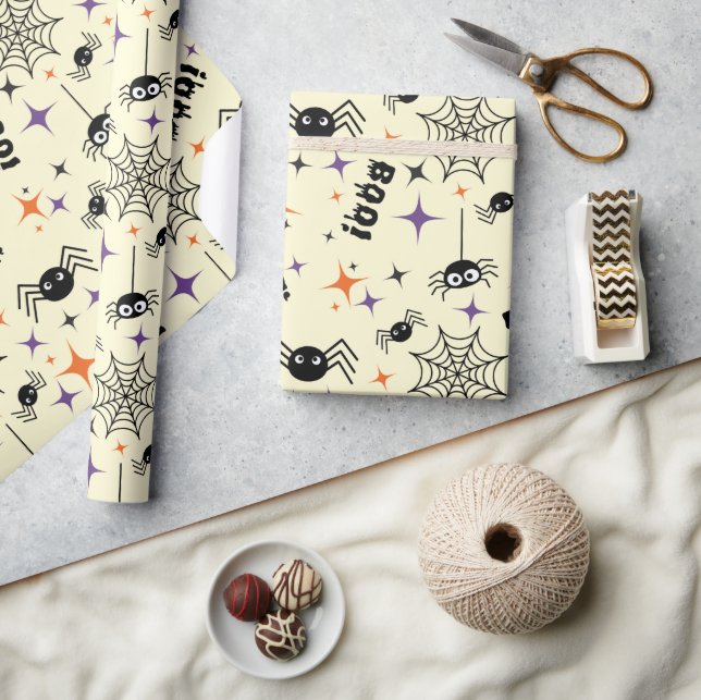 De Presente Papel contínuo: Aranhas, Cobweb e Boo! (Artesanato)