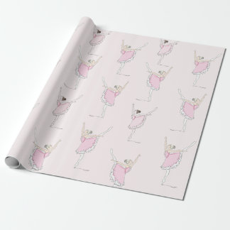 De Presente Papel cor-de-rosa para enrolamento Ballerina