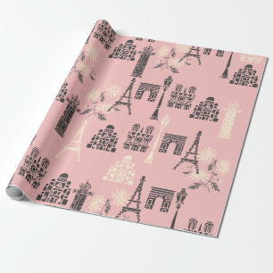 De Presente Papel cor-de-rosa para enrolamento em Paris