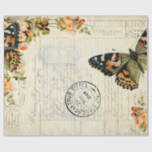 Papel das coisas efêmeras 60lb Decoupage da