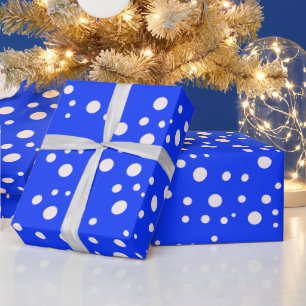 De Presente Papel Elegante Estético Azul para Embrulhar Presen