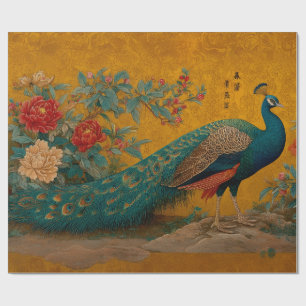 De Presente Papel Elegante para Presentes Decorativos Pavão