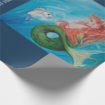 Papel embrulhado - Pequena Sereia por JP Denyer