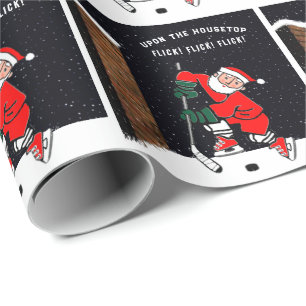 De Presente Papel Enrolador Enfiado no Hockey Engraçado