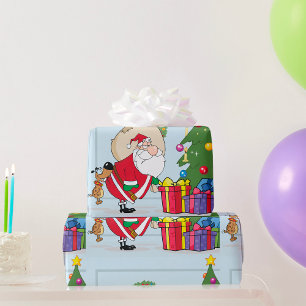De Presente Papel Envolvente do Noel Envolvido