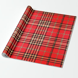De Presente Papel Festivo Red Tartan