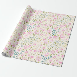 De Presente Papel Floral Heaven Wrapsheet