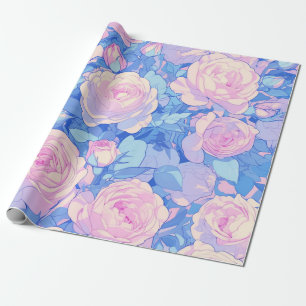 De Presente Papel floreado Pastel Lofi - Aniversário da Menina