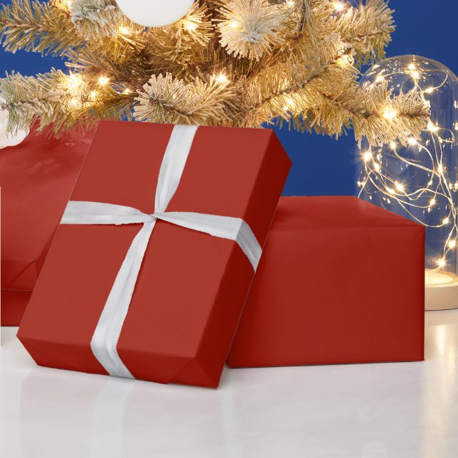 De Presente Papel Holly Red Wrapping (Feriados)