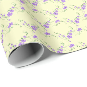 De Presente Papel Lilac Lemon Wrapping