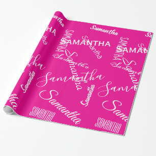De Presente Papel Personalizado Nome Custom