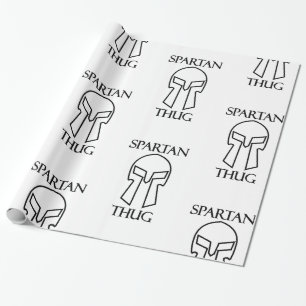 De Presente Papel Spartan Thug - Papel Brilhante, 30" x 6"