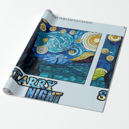 De Presente Papel Starry Night Wraping
