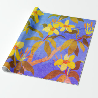 De Presente Papel Vintage Framgipani Wrapping