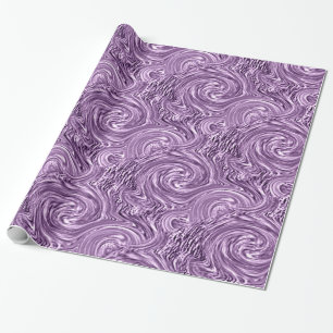 De Presente Papel Violet Swirl Wrapling