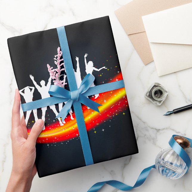 De Presente Pessoas dançando Silhouettes Molhando Papel (Criador carregado)