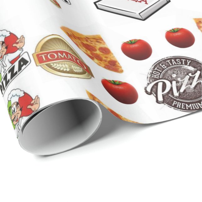 De Presente Pizza embrulhando papel brilhante (Ponta do rolo)