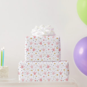 De Presente Princesa Coroa Quebrando Papel Roll