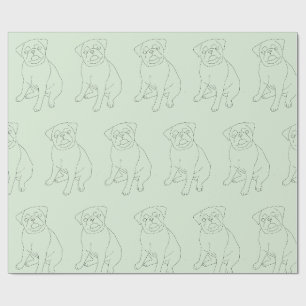 De Presente Pug Dog - Papel Decorrido