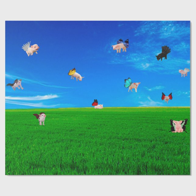 De Presente Quando os porcos voam com papel (Aberto)