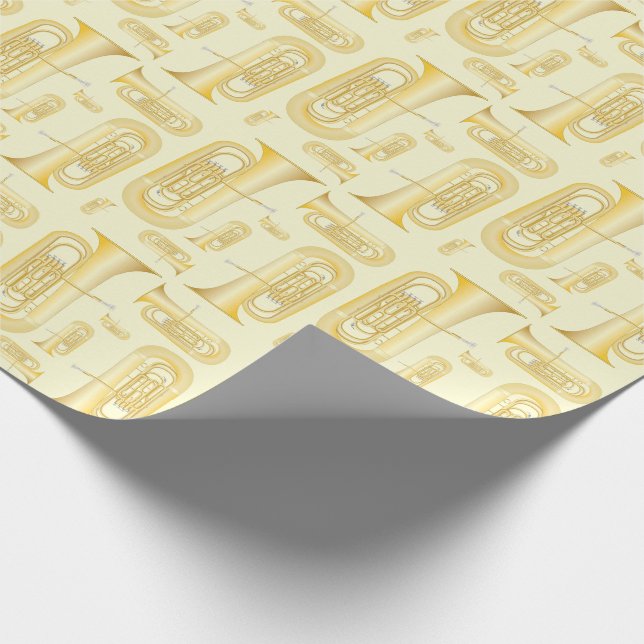 De Presente Tuba Musical Banda Professora Envolvendo Papel (Ponta)
