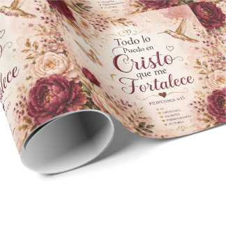 De Presente Tudo posso em Cristo que me fortalece papel
