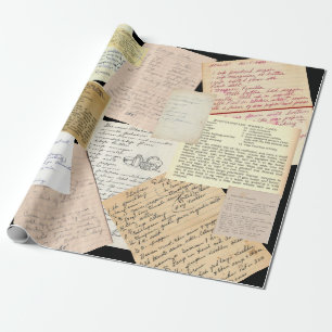 De Presente Vintage da vovó recebe papel embrulhado