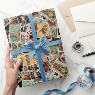 De Presente Vintage Tarot Cards Molhando Papel Ideia Dom