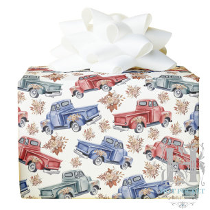 De Presente Vintage Trucks Molhando Papel