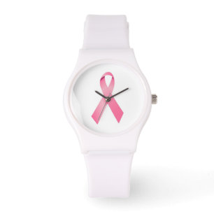 De Pulso Cancro da mama cor-de-rosa do relógio da fita