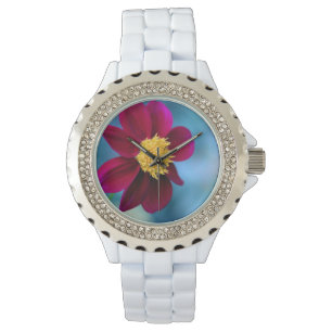 De Pulso Estilo: Relógio Feminino Branco com Strass