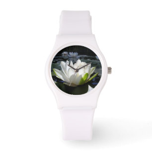 De Pulso Lotus branco no relógio desportivo, correia branc