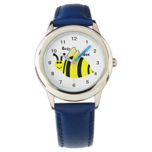 De Pulso O amarelo da abelha ocupada Bumble o relógio das