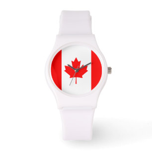 De Pulso O relógio canadense da bandeira
