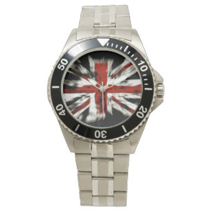 De Pulso Relógio britânico da bandeira