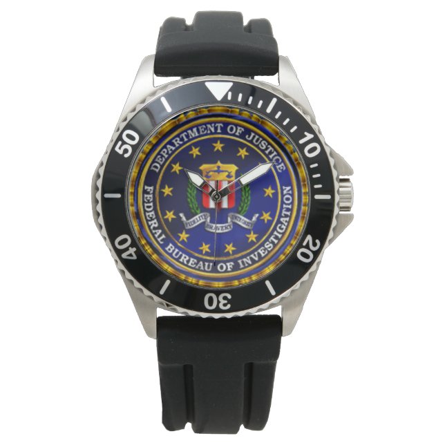 De Pulso relógio CHRONOGRAPH do FBI (Frente)